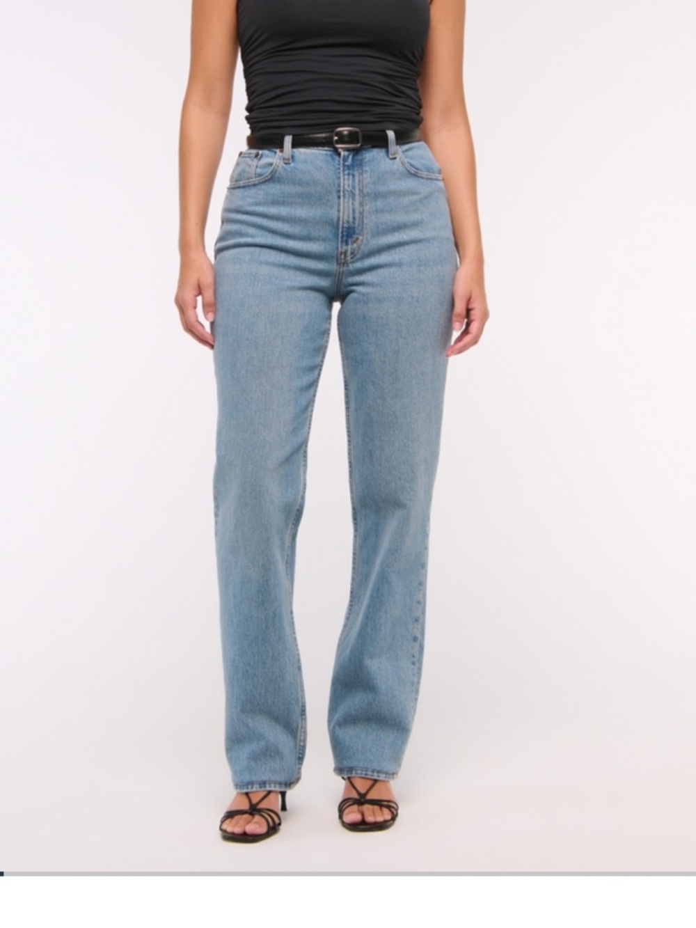 Abercrombie curve love ultra high rise 90s straight jean